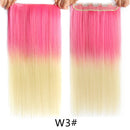 Alileader Favourite Synthetic 5Clips In Hair Long Wave Clip In Hair Extension Synthetic Hair Extensions Ombre Fake Hairpieces