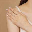 优雅蛋白石水晶戒指 女士925纯银戒指 婚礼宣言珠宝 Anillos кольца bague femme plata 925