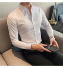 Camisas De Hombre Long Sleeve Shirts For Men Clothing 2026 Business Formal Wear Camisa Social Masculina Slim Fit Chemise Homme