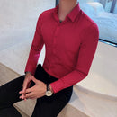 Camisas De Hombre Long Sleeve Shirts For Men Clothing 2026 Business Formal Wear Camisa Social Masculina Slim Fit Chemise Homme