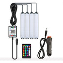RGB LED 灯泡汽车内饰氛围灯带 USB 无线遥控 APP 音乐控制 多种模式照明装饰车灯