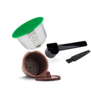 icafilas Reusable Coffee Capsule Pod For Nescafe Dolce Gusto Stainless Steel &amp; Plastic Refill Coffee Filters Dripper Baskets