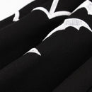Tonval Bat Embroidery Halloween Costumes Party Vintage Dresses for Women Cap Sleeve Keyhole Front Retro A Line Dress