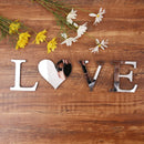 Acrylic Silver English Letter 3D Mirror Wall Stickers Home Decoration For Living Room Party Diy Mural Peel & Stick Art Wallpaper