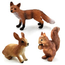 Hot Easter Rabbit Wolf Deer Lion Fox Meerkat Squirrel Figurine Home Decor Miniature Fairy Garden Decoration Accessories Modern