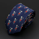 Trendy Design Men's Microfiber Jacquard Necktie Animal Plant Skull Flower Woven Tie Wedding Party Father's Day Birthday Gift