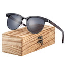 BARCUR Cat Eye Wood Sunglasses Polarized Stainless Steel Frame wooden Sun Glasses for Men Women Oculos lunette de soleil femme