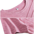 Short Sleeve Summer Women Ribbed Cotton Tee-Shirts Female Button Loose Casual Fashion T-Shirts 2023 Blue O-Neck Korea Tops S-3XL