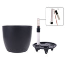 PP Self Watering Planters Flower Pots Indoor with Water Level Indicators 6x5'' New Hot