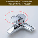 Kitchen Bathroom Hot Cold Faucet Switch Handle,35mm/40mm Black Gold Basin Mixer Tap Replacement Cover Shower Faucet Accessories