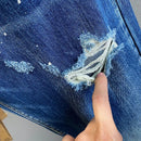 New High Quality Fashion Streetwear Men Jeans Motorcycle Hip Hop Ripped Hole Slim Retro Comfortable Male Denim Pants