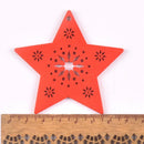 5pcs+1m hemp rope Christmas Tree Ornament Wooden Hanging Pendants Christmas tree snow angel Star Christmas Decorations for Home