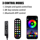 NEW LED Car Foot Light Ambient Lamp USB App Remote Box Control Multiple Modes Automotive Interior Decorative Lights