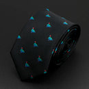 Trendy Design Men's Microfiber Jacquard Necktie Animal Plant Skull Flower Woven Tie Wedding Party Father's Day Birthday Gift