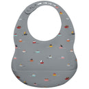 2020 New Printed Carton Silicone Bib Waterproof  Baby Feeding Newborn Cartoon Aprons Adjustable Baby Bibs Burp Cloth