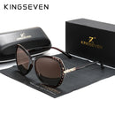 KINGSEVEN 优雅年轻女士眼镜偏光太阳镜渐变镜片反光镜面蝶形款 N7215
