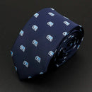 Trendy Design Men's Microfiber Jacquard Necktie Animal Plant Skull Flower Woven Tie Wedding Party Father's Day Birthday Gift