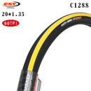 CST自行车轮胎C1288 406 20英寸 20*1.35钢丝胎 451 20x1 1/8 60TPI 小轮径折叠自行车外胎