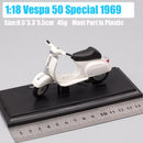 1:18 比例比亚乔伟士牌踏板车 98 PK 125 GTR P150X 300 MP5 Primavera GTS 摩托车机车压铸模型儿童玩具