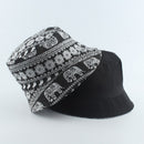 2022 New Fashion Vintage Print Bucket Hats Reversible Bob Chapeau Femme Hip hop Caps Gorro Men Fisherman Hat