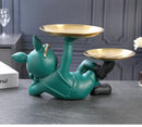 Bulldog Animal Figurines Cool Dog Statue Sculpture Living  Study Room Bedroom Decor Home Interior Decoration Accessories