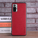 适用于小米Redmi Note 10 Pro 10S 4G 5G手机壳 奢华纺织皮革软手机套 Redmi Note 10 Pro保护壳 funda capa