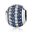 WOSTU 100% Real 925 Sterling Silver Dazzling Zircon Charm Beads Fit Original DIY Bracelet Pendants Necklace SIlver 925 Jewelry