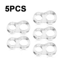 5pcs Door Handle Stopper Transparent PVC Door Handle Buffer Wall Protection Shock Absorber for Office Home Kitchen Bedroom
