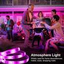LED灯条，超长RGB 5050 LED灯带，带遥控器，彩色变换灯带，带12V电源适配器，适用于卧室