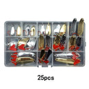 2g/4g/6g/8g/12g Fishing Lure Set Mixed Spoon Lure Set Spinnerbait Pike Fishing lures Sea fishing Metal Lure Salt Water B223