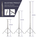 SH 290cm Aluminum Alloy Light Stand for Camera Ring Light Live Youtube Cellphone Video and Apply to Photography Softbox Fixed