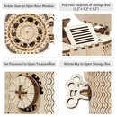 Robotime 123pcs Creative DIY 3D Treasure Box Wooden Puzzle Game Assembly Toy Gift for Children Teens Adult Building Block LK502