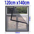 Inset Window Screen Mesh, Air Tulle Adjustable Summer Invisible Anti-Mosquito net Fiberglass Removable Washable Customize Screen
