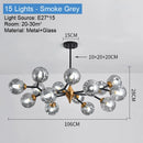 Modern Glass Ball Chandeliers for Dining Room Kitchen Living Room  Bedroom Hanging Ceiling Chandelier Indoor Lighting Fixtures