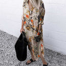 ZANZEA 2023 Retro Printed Shirt Dress Women's SundressAutumn  Casual Long Sleeve Midi Vestidos Female Button Robe
