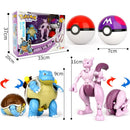 Pokemon Figures Ball Variant Model Pikachu Jenny Turtle Pocket Monsters Action Figure Toy Christmas Gift Box