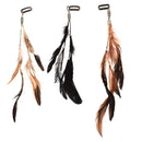 2024 New Fashionable Boho Feather Headband Wig Beaded Feather Headdress Handmade Hair Clip Girl Hair Accessories High Quality