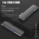 USB 3.1 Type-C 集线器转 HDMI 适配器 4K Thunderbolt 3 USB C 集线器，带 Hub 3.0 TF SD 读卡器插槽 PD 适用于 MacBook Pro/Air 2018 - 2020