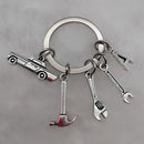 Mechanical Keychain Dad Father Initial Keychain Father's Day Gift Letter A-Z Truck Keychain Truck Key Ring Car Truck Lover Gift