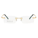 ZIROSAT 58127 Titanium Alloy Glasses Frame 2021 New Men Rimless Prescription Square Eyeglasses Myopia Optical Eyewear