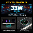 Ulefone Power Armor 13 13200mAh 坚固型手机 256GB 安卓12 防水智能手机 6.81” 2.4G/5G 无线局域网移动电话 NFC 全球版