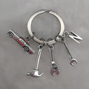 Mechanical Keychain Dad Father Initial Keychain Father's Day Gift Letter A-Z Truck Keychain Truck Key Ring Car Truck Lover Gift