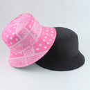 2022 New Fashion Vintage Print Bucket Hats Reversible Bob Chapeau Femme Hip hop Caps Gorro Men Fisherman Hat