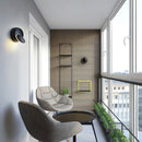 Led indoor wall lamps stair wall light fixture nordic wall sconce for home wall deco led wall moon lamp white black wall light