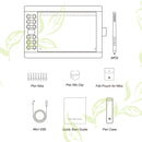 GAOMON M106K PRO 10'' Graphics Drawing Tablet with 8192 Levels Tilt Supported Battery-free Art Stylus for Windows/Mac/Android OS