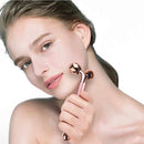 3-in-1 Electric Rose Quartz Jade Roller and Face Massager Set Face Care Tools Eye Massager and 3D Face, Head, Arms,Neck Massager