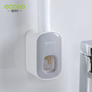 ECOCO 自动牙膏挤压器 壁挂式浴室浴室配件 防水牙膏挤压器 牙刷架