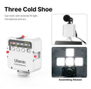 Ulanzi MT-08 SLR Camera Smartphone Vlog Tripod Mini Portable Tripod with Cold Shoe Phone Mount for iPhone Android