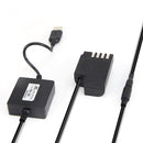 DMW-BLF19E Dummy Battery DMW DCC12 Coupler + Accumulators  USB Adapter for Panasonic Lumix Dmc-DMC-GH3 DMC-GH4 GH5 GH4 GH5s G9