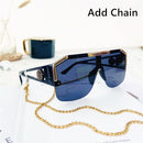 2021 New Fashion Oversized Square Sunglasses Men Retro Gradient Trendy Driving Brand Design Sun Glasses Wholesale Dropship UV400